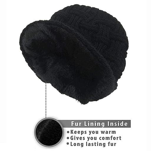 Unisex Stylish Winter Woolen Beanie Cap