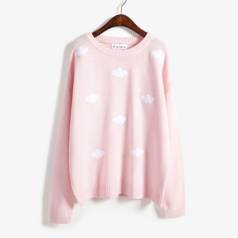 Preppy Ladies Knitwear Outwear Cute