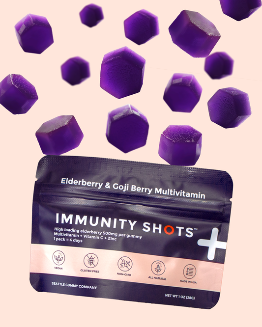 Immunity Shots Elderberry and Goji Berry Multivitamin (12-Pack)