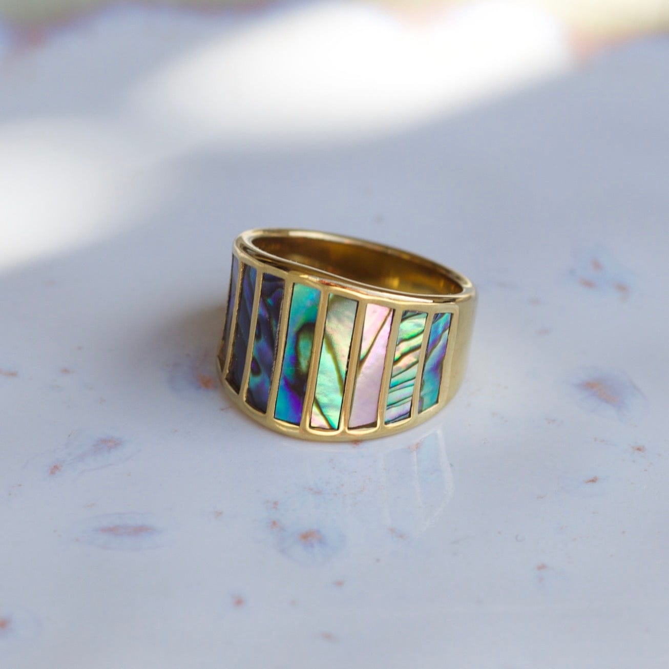 Stella - Abalone Shell Statement Ring