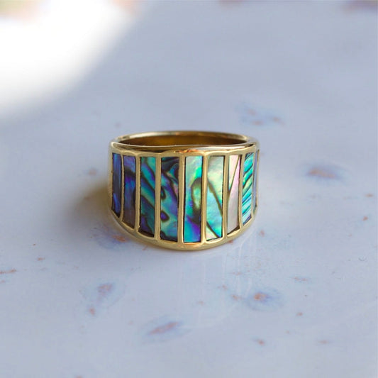 Stella - Abalone Shell Statement Ring