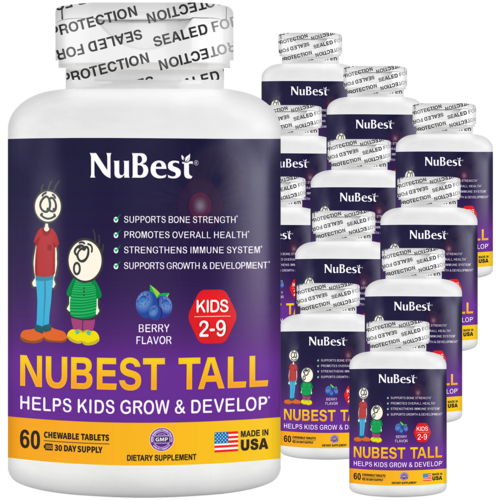 NuBest Tall Kids, Multivitamins, Berry Flavor, Ages 2-9, 60 Chewables