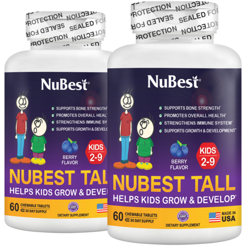 NuBest Tall Kids, Multivitamins, Berry Flavor, Ages 2-9, 60 Chewables