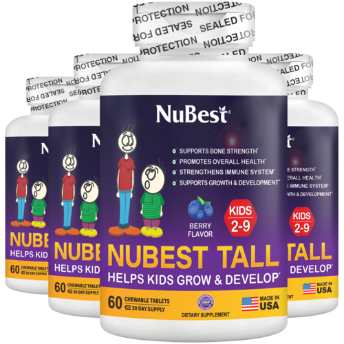 NuBest Tall Kids, Multivitamins, Berry Flavor, Ages 2-9, 60 Chewables