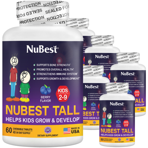 NuBest Tall Kids, Multivitamins, Berry Flavor, Ages 2-9, 60 Chewables