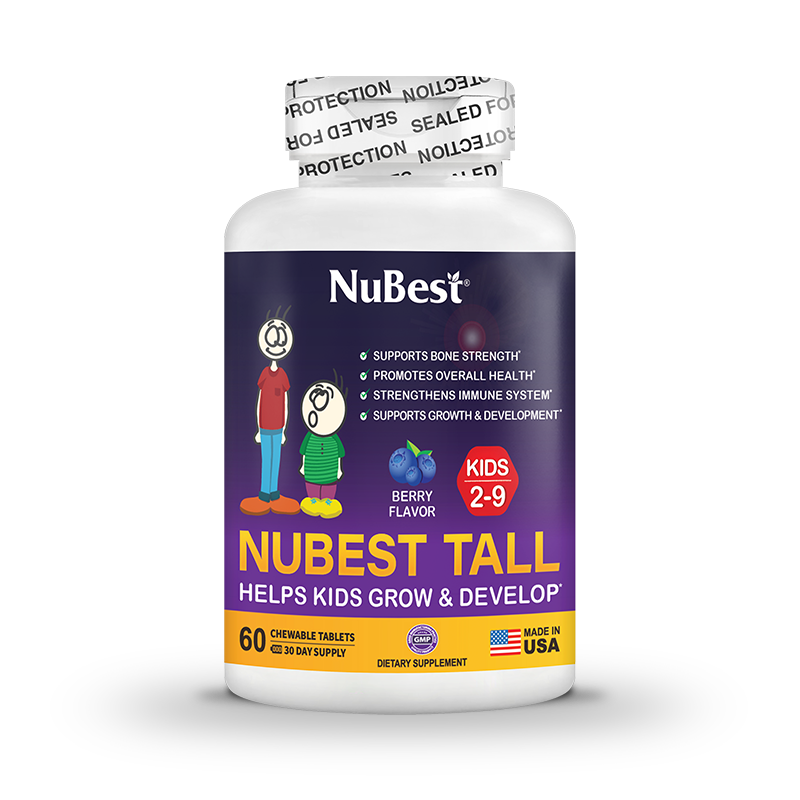 NuBest Tall Kids, Multivitamins, Berry Flavor, Ages 2-9, 60 Chewables