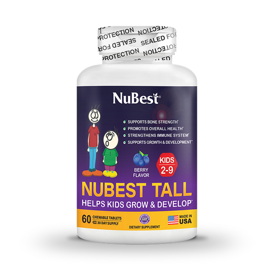 NuBest Tall Kids, Multivitamins, Berry Flavor, Ages 2-9, 60 Chewables